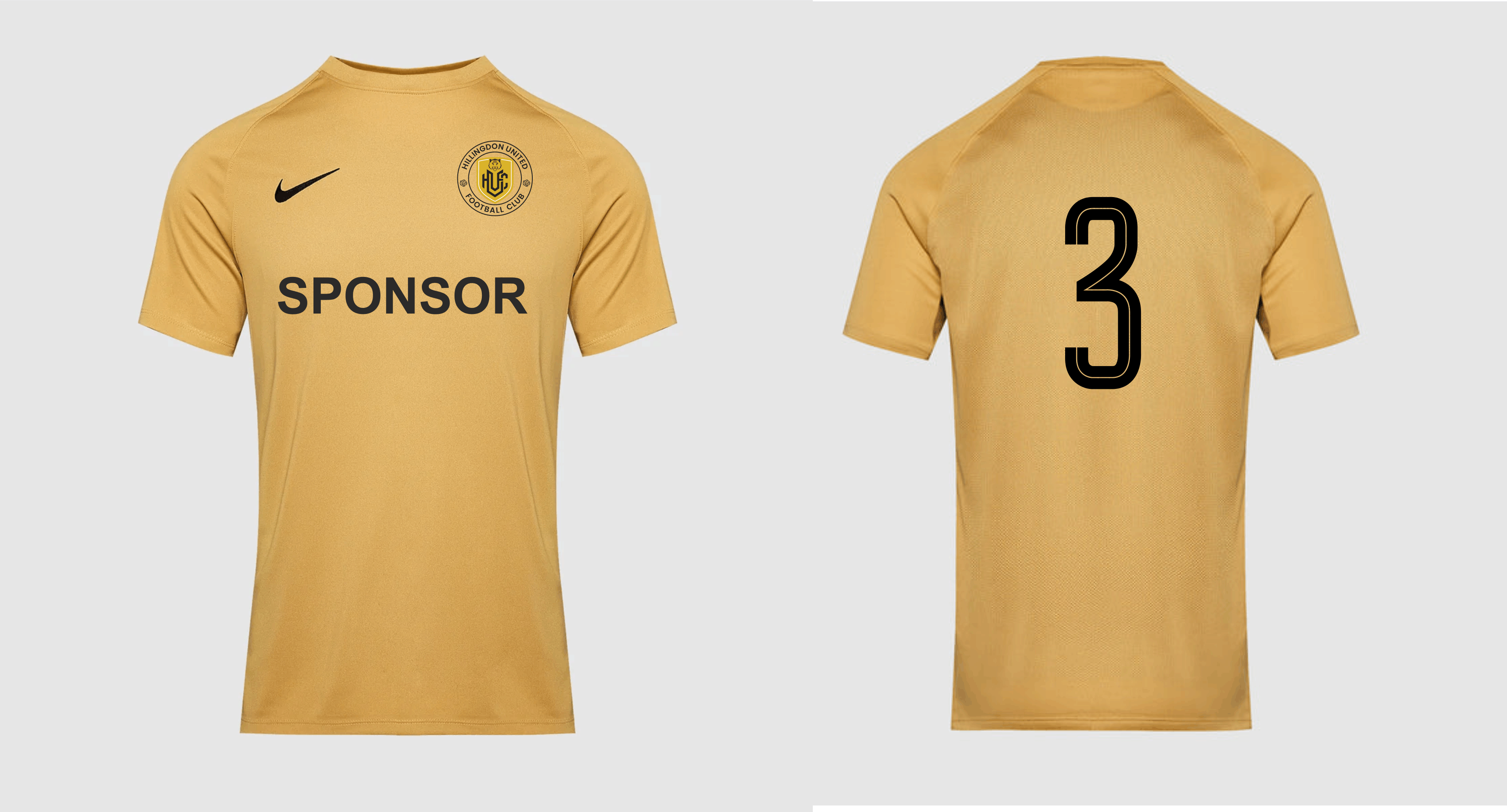 Hillingdon United - Park Adult Jersey Gold (HV8182) - Fanatics Supplies