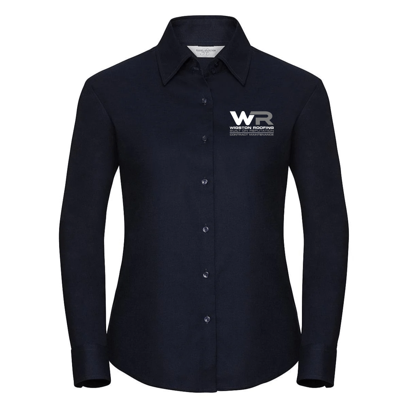 Wigston Roofing - Ladies Long Sleeve Shirt (R932F)