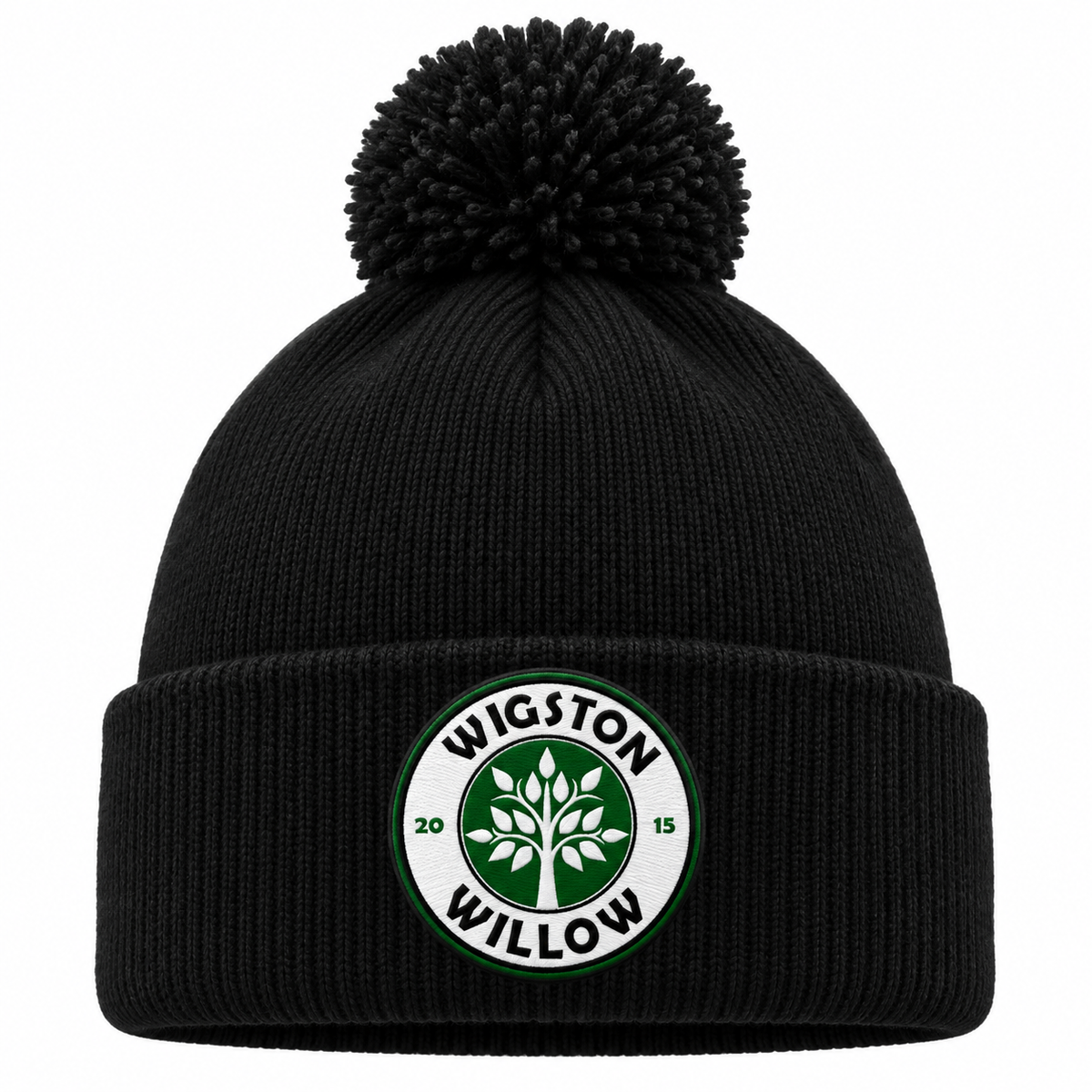 Wigston Willow bobble hat Black (B426)