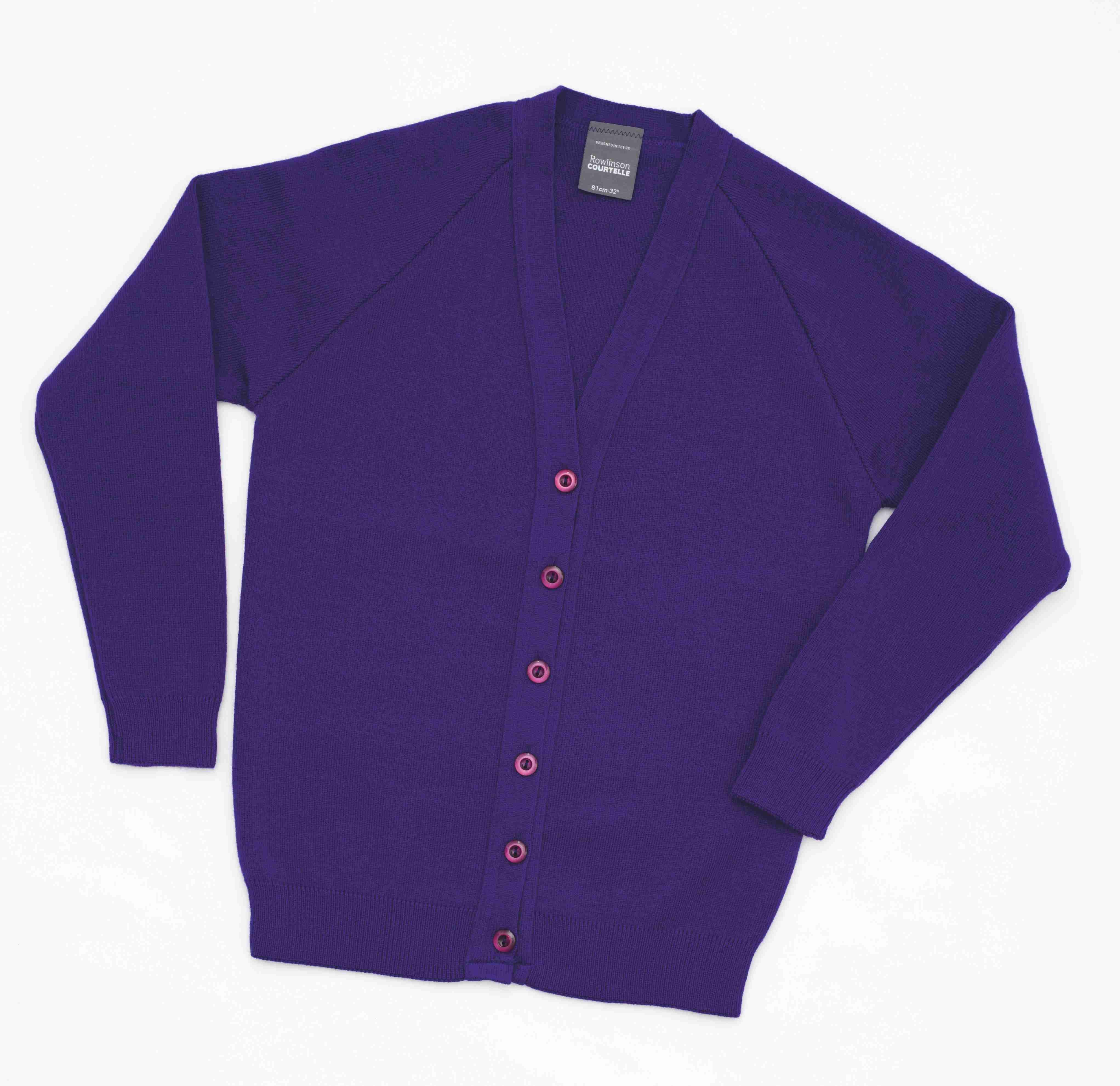 Ellesmere cardigan, Purple - Fanatics Supplies