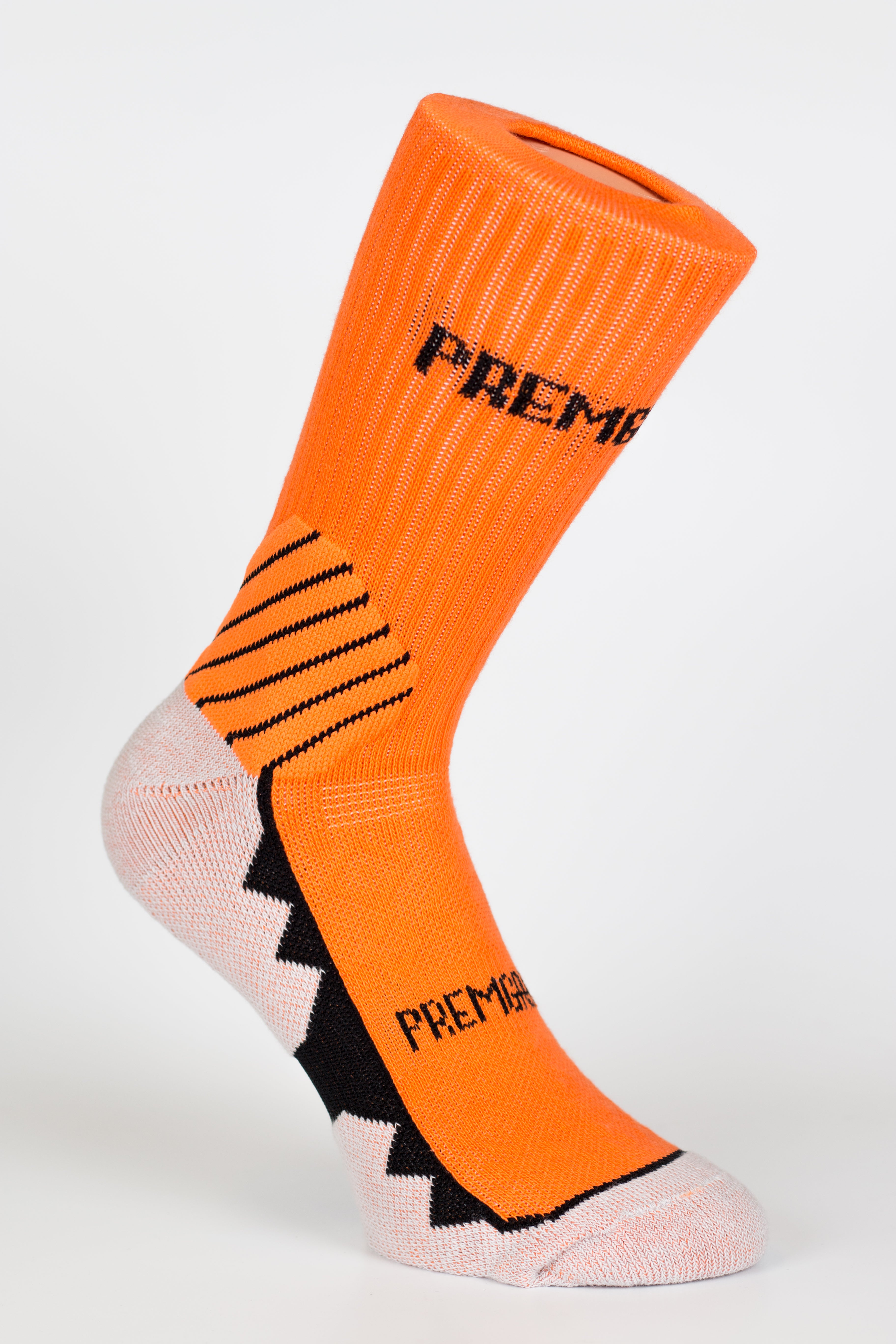 PREMGRIPP CREW SOCK, WITH PATENTED TECHNOLOGY, TANGERINE. - Fanatics Supplies