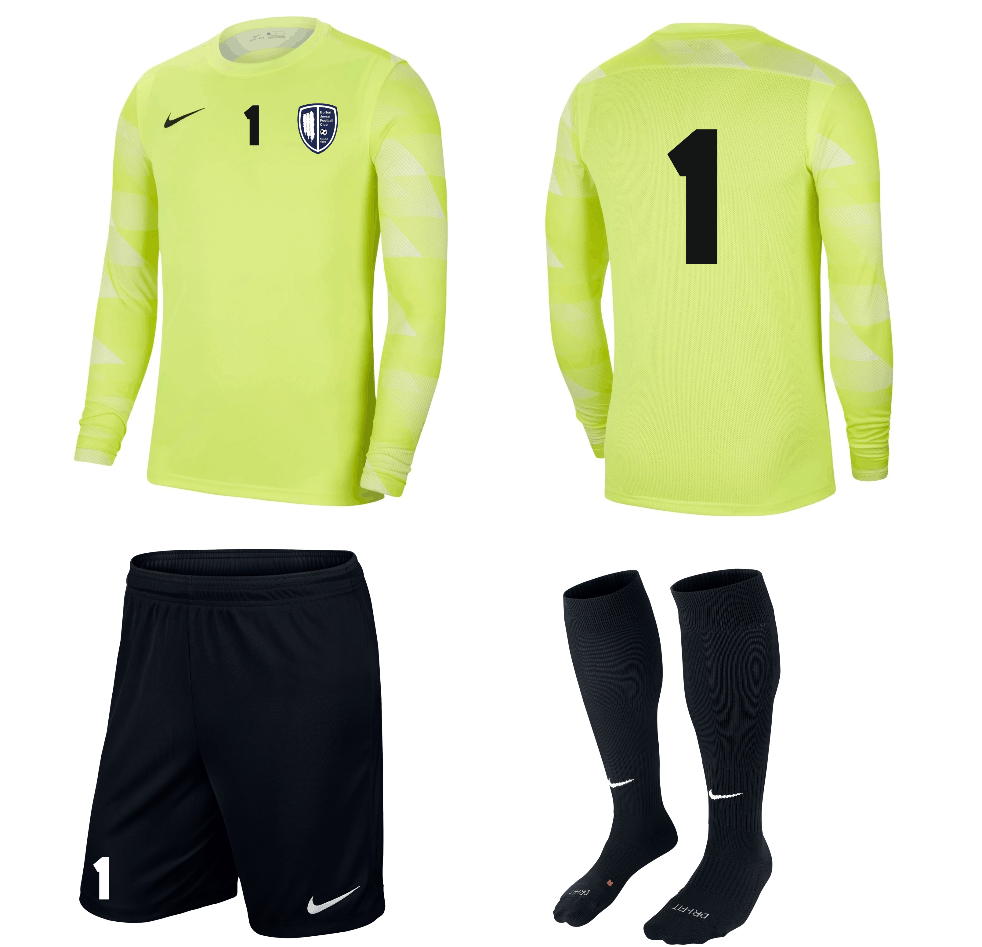 Burton Joyce FC - Nike Keepers Kit.