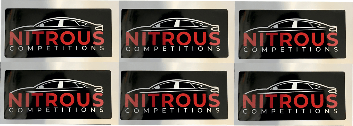 Nitrous - Car Sticker - Set of 6.