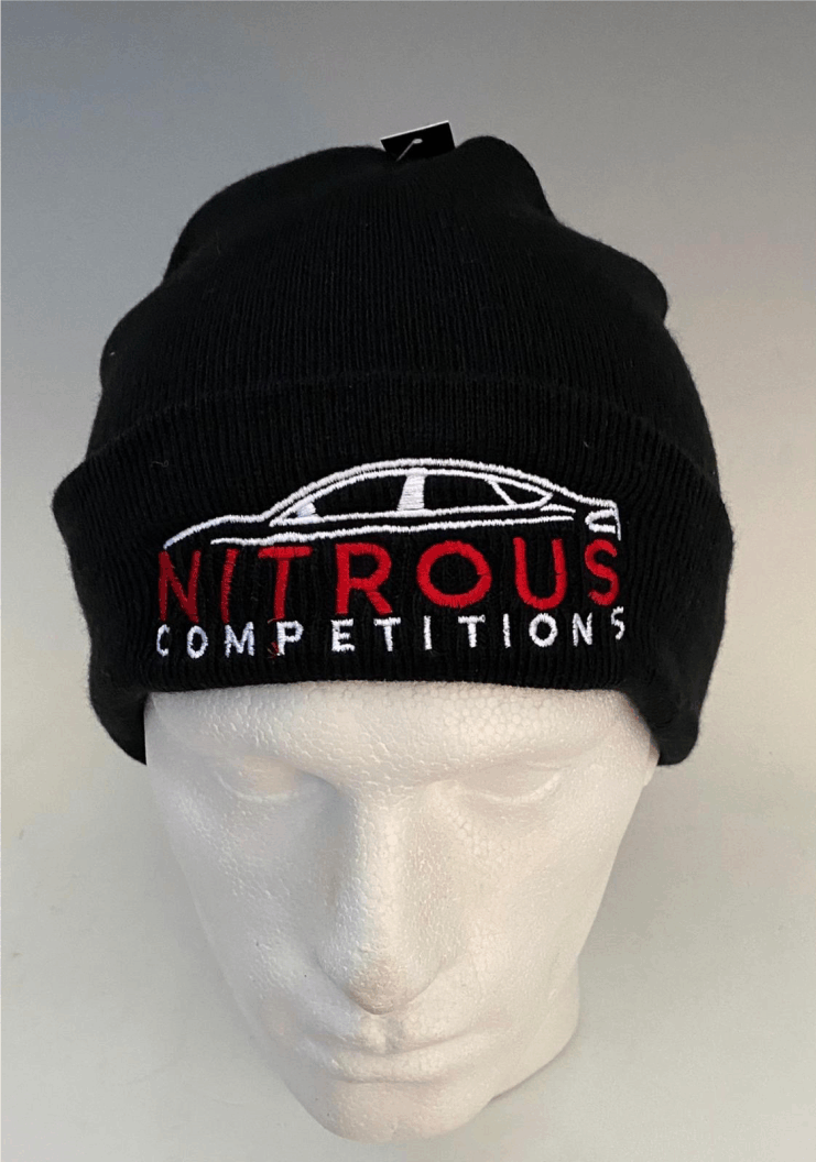 Nitrous Kids -  Beanie Hat, Black.